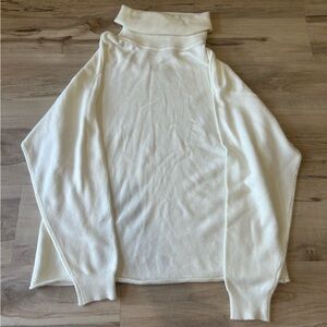 Cream Rag Poets turtle neck sweater